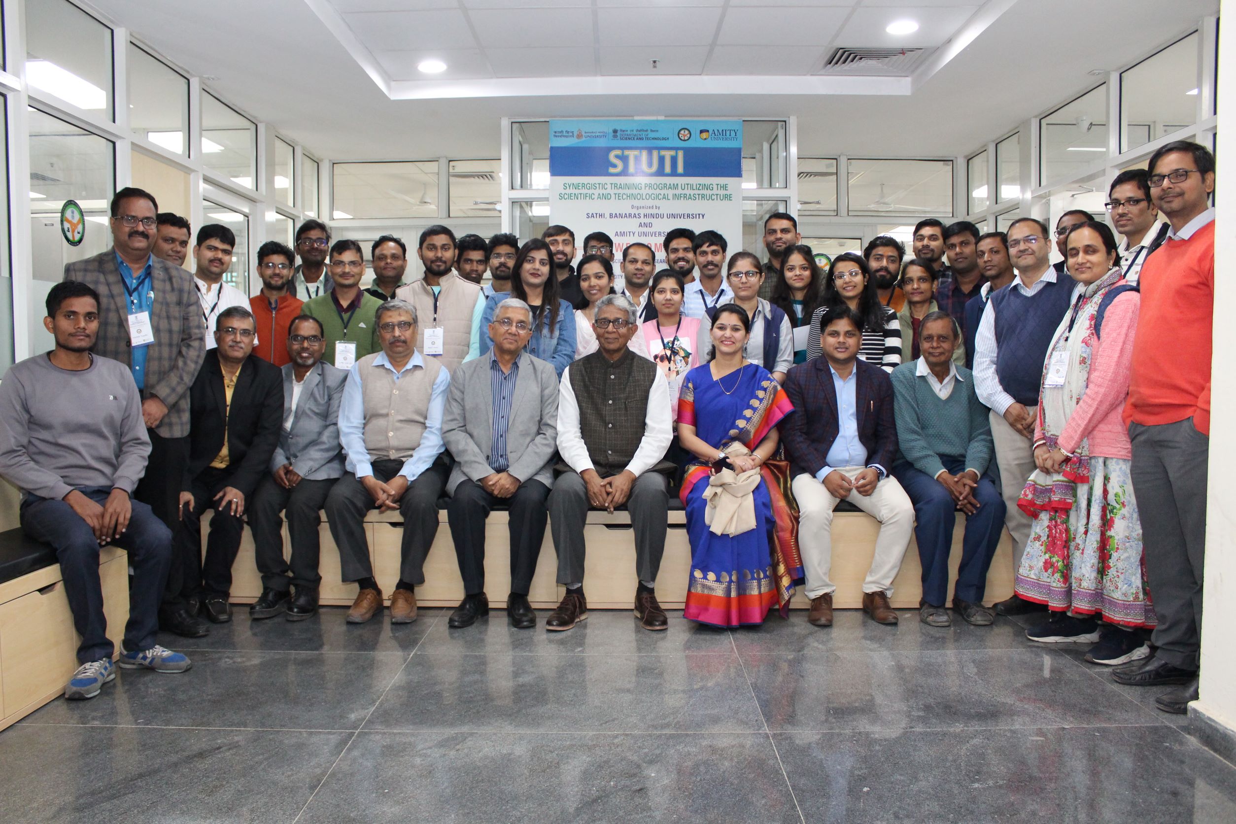 A 7-day STUTI Training Program supported by DST and organized jointly by SATHI, Banaras Hindu University and Amity University, Noida